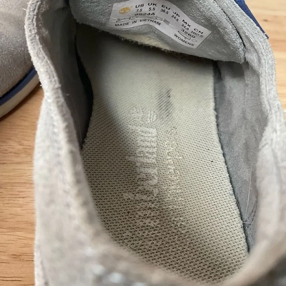 TIMBERLAND women’s 7,5‎ Oxford Derby shoes 8924A Earthkeepers CLASSIC gray suede - Picture 9 of 15